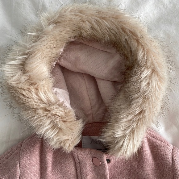 Zara Coat with Faux Fur Hood - Picture 7 of 7